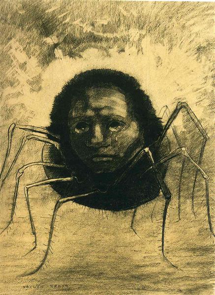 Odilon Redon, The Crying Spider (1881)