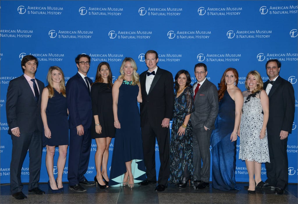 Winter Dance 2016 Chairmen: Jonathan and Jessica Right, Michael and Elizabeth Reiss, Melissa and Carney Hawks, Alexandra and Gregory Kwiat, Alexandra Milstein, Ginger and Keith Wallach (©AMNH\R. Mickens) 
