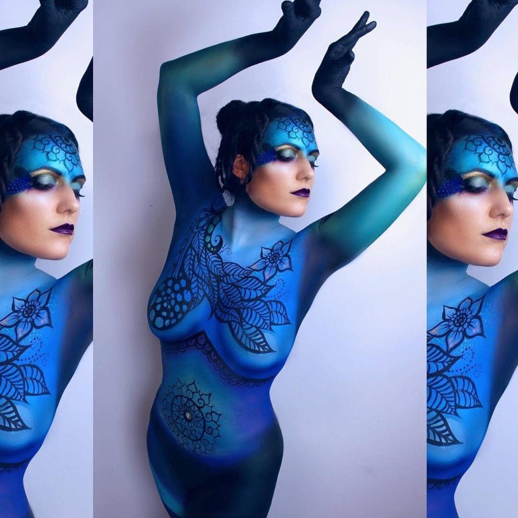 Vivacious Canvases: An Interview with Body-Painting Model Jessica Mellow -  Art Zealous