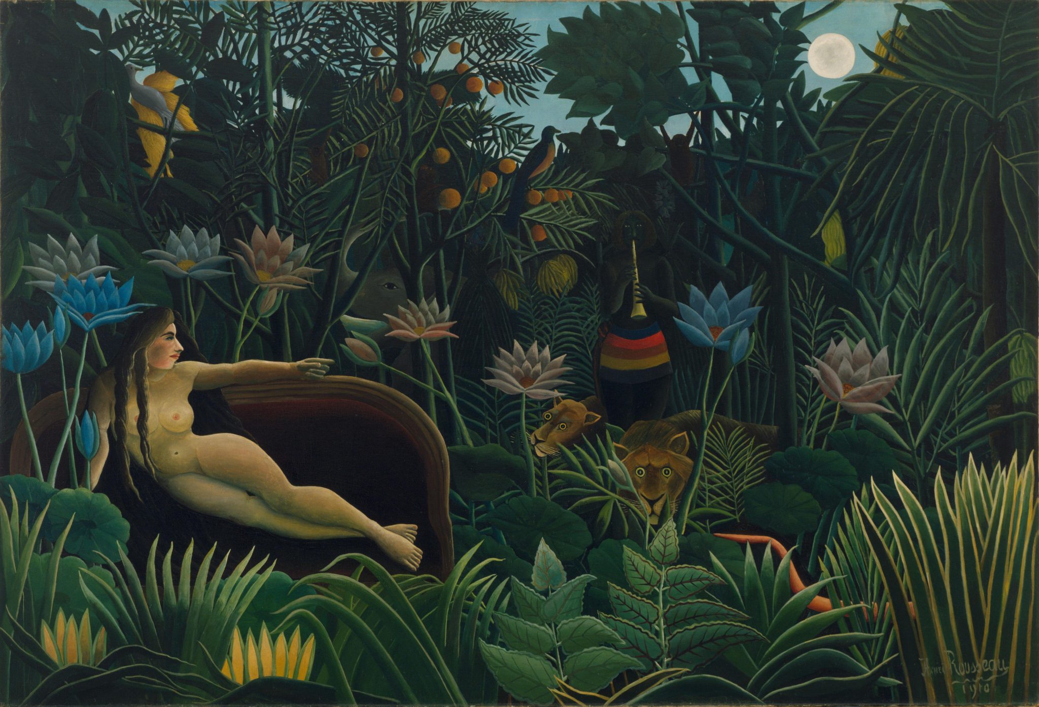Painting by Henri Rousseau, The Dream (1910)