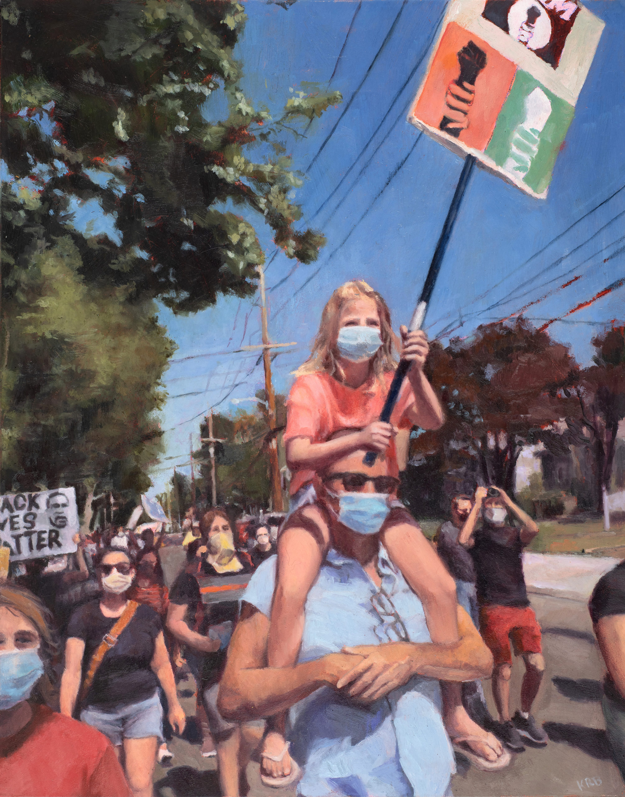 Kathleen Beausoleil, "Civic Grace", 8 x 10 in.  Oil on Panel. Image Courtesy of the artist. 